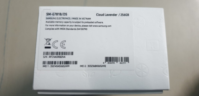 SAMSUNG S20 FE 5G. 8/256 . COULD  LAVENDER 