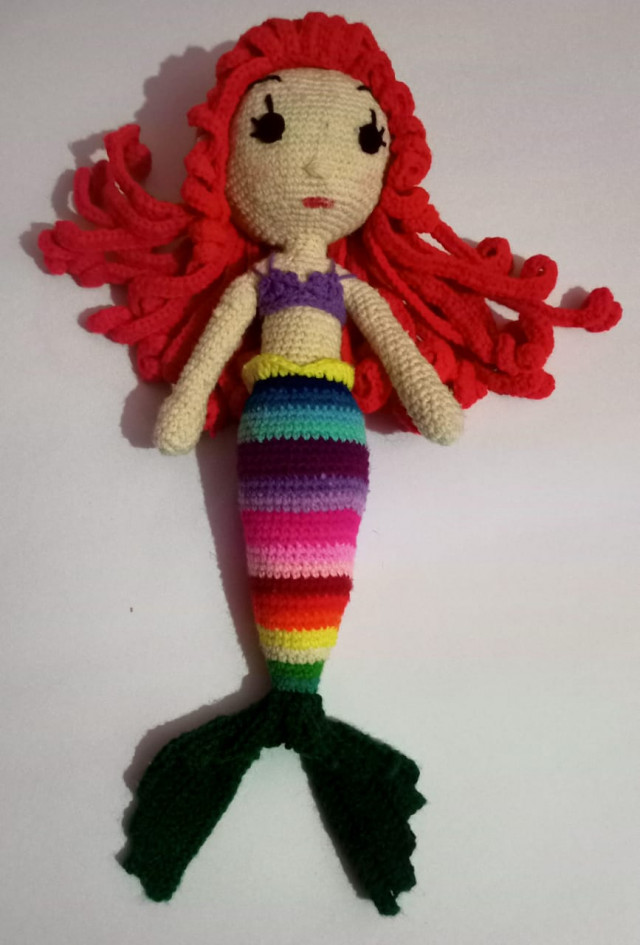 Handmade Mermaid crochet toy