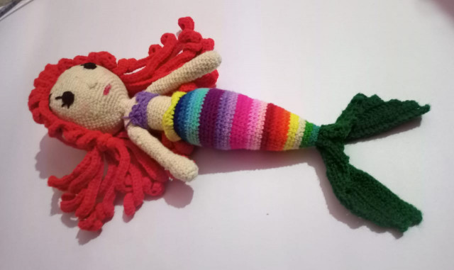 Handmade Mermaid crochet toy