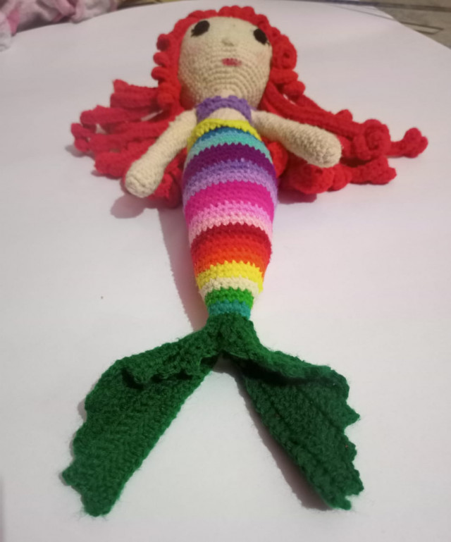 Handmade Mermaid crochet toy