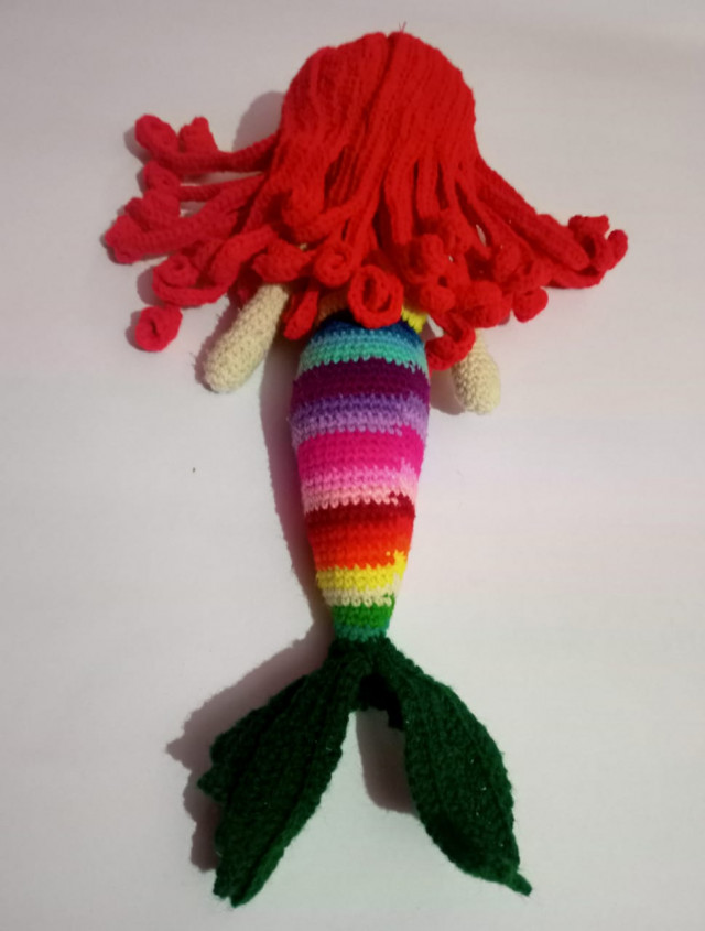 Handmade Mermaid crochet toy