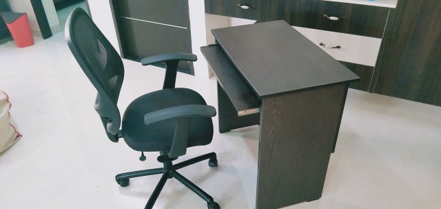 Computer table and chair