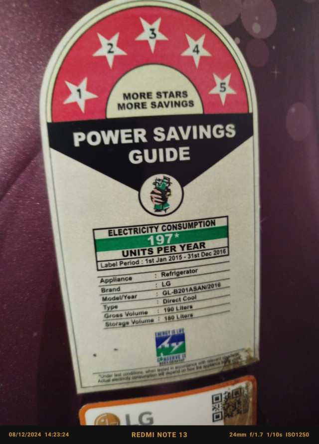 Lg single door fridge for sale, good working condition 