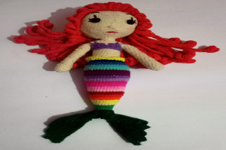 Handmade Mermaid crochet toy