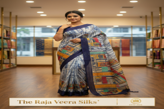 Crepe silk saree 