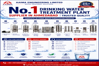 ???? No. 1 Drinking Water Treatment Plant Supplier in Ahmedabad | AAIMA Engineering